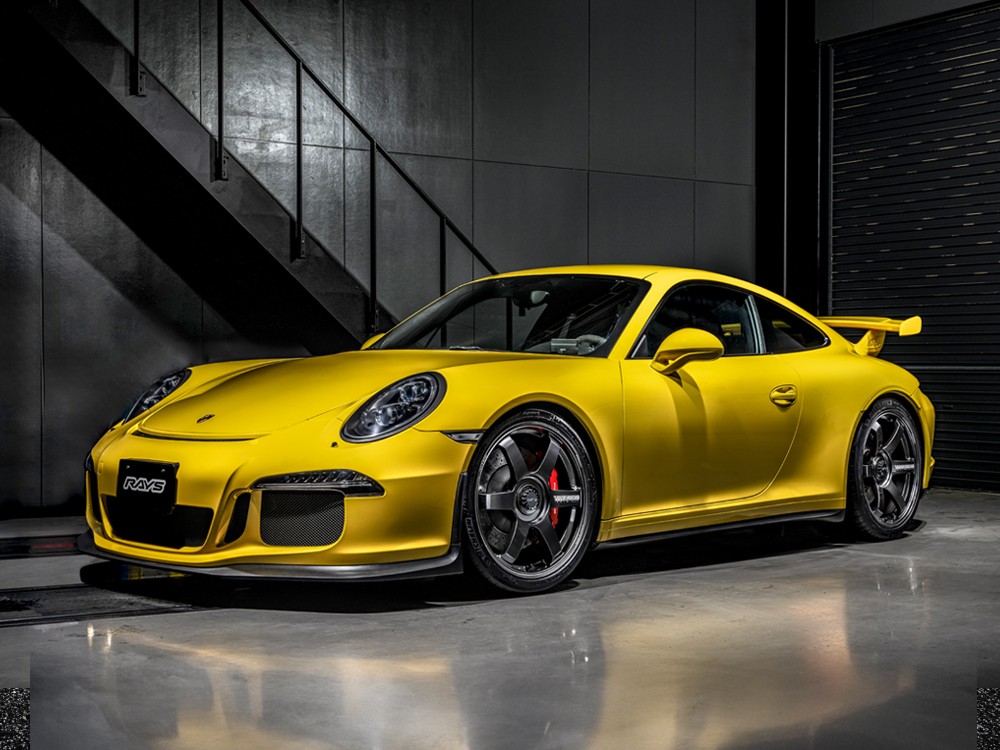 RAYS TE37 SAGA S-plus Center Lock PORSCHE 20x9J Алмазно-тёмный глянцевый металлик 06490905300MM - Фото 5