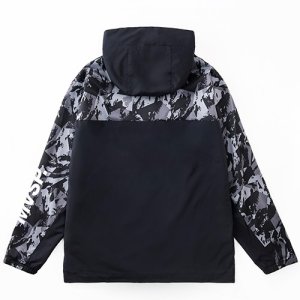 Subaru Толстовка с полной молнией HEAT NAVI с принтом по всей поверхности и логотипом на рукаве (черный) FHDS22005101