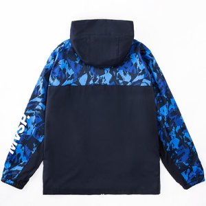 Subaru Толстовка с полной молнией HEAT NAVI с принтом по всей поверхности и логотипом на рукаве (темно-синий) FHDS22005201