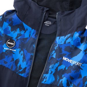 Subaru Толстовка с полной молнией HEAT NAVI с принтом по всей поверхности и логотипом на рукаве (темно-синий) FHDS22005201