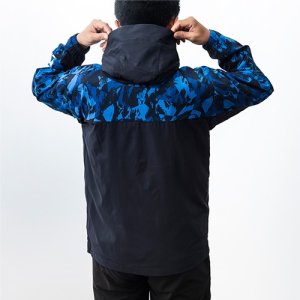 Subaru Толстовка с полной молнией HEAT NAVI с принтом по всей поверхности и логотипом на рукаве (темно-синий) FHDS22005201