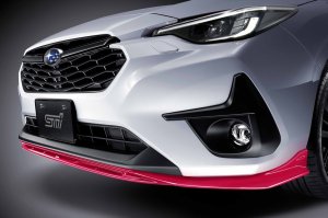 STI Передний нижний спойлер Вишнёво-красный SG517FN010