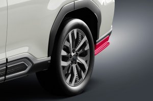 Задний нижний спойлер (вишнёво-красный)