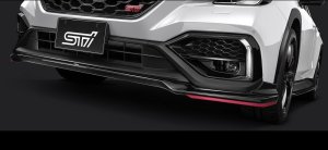 STI Передний нижний спойлер (черный) SG517VC012