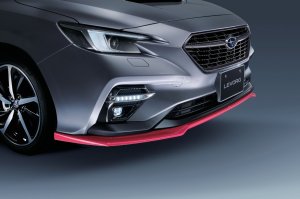 STI Передний нижний спойлер Вишнёво-красный SG517VC030