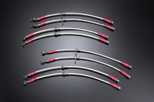 STI Комплект тормозных шлангов из нержавеющей сетки ST265504S000