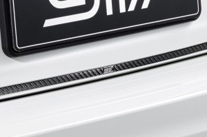 STI Декоративная накладка на заднюю дверь (черная) ST91042G2010