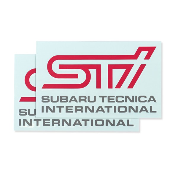 STI Наклейка STI B (Вишнёво-красная) STSG14100291 - Фото 3