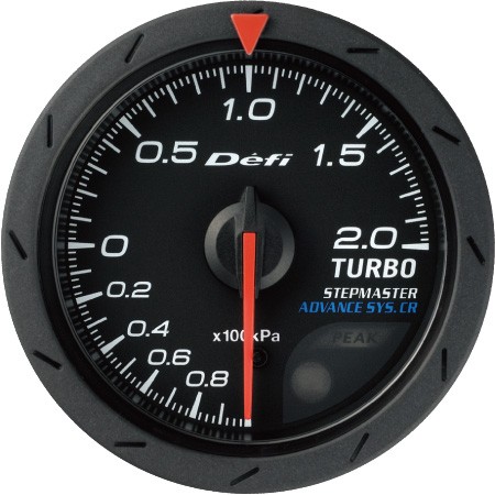 DEFI Defi-Link Meter ADVANCE CR アドバンスシーアール ターボ計 200kPaモデル（表示範囲：-100kPa～+200kPa） Φ52 DF07802 - 写真 1