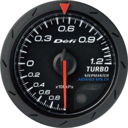 DEFI Defi-Link Meter ADVANCE CR アドバンスシーアール ターボ計 120kPaモデル（表示範囲：-100kPa～+120kPa） Φ52 DF07902 - 写真 1