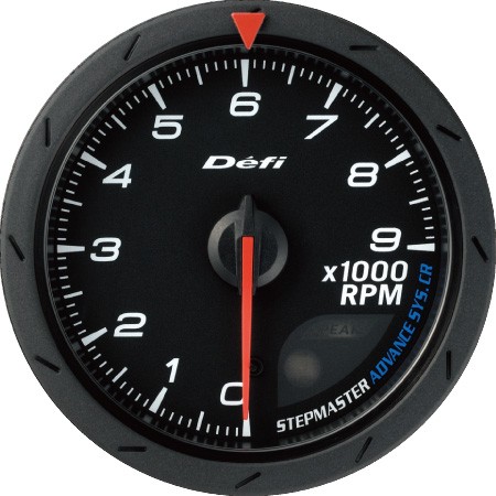 DEFI Defi-Link Meter ADVANCE CR アドバンスシーアール タコメーター （表示範囲：0RPM～9000RPM） Φ60 DF09404 - 写真 1