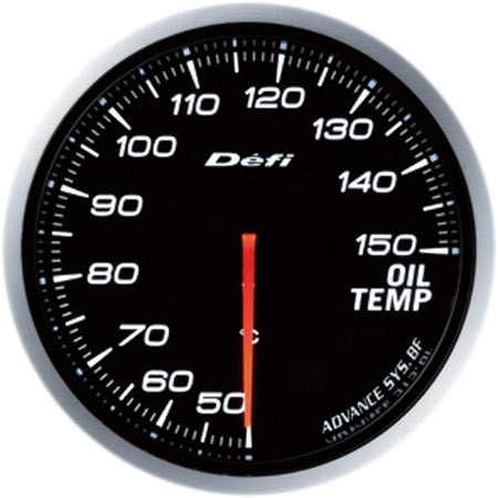 DEFI Defi-Link Meter ADVANCE BF（アドバンスビーエフ） 油温計（表示範囲：50℃～150℃） Φ60 ホワイト DF10401 - 写真 1