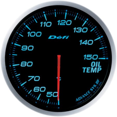 DEFI Defi-Link Meter ADVANCE BF（アドバンスビーエフ） 油温計（表示範囲：50℃～150℃） Φ60 ブルー DF10403 - 写真 1