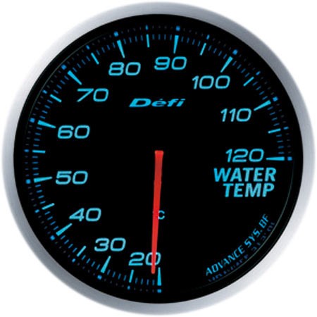DEFI Defi-Link Meter ADVANCE BF（アドバンスビーエフ） 水温計（表示範囲：20℃～120℃） Φ60 ブルー DF10503 - 写真 1