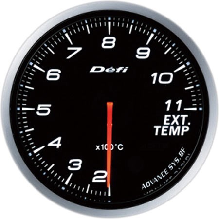 DEFI Defi-Link Meter ADVANCE BF（アドバンスビーエフ） 排気温度計（表示範囲：200℃～1100℃） Φ60 ホワイト DF10601 - 写真 1