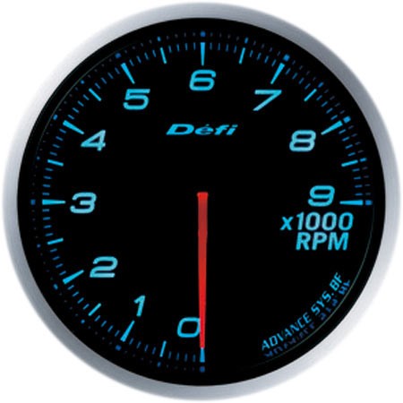 DEFI Defi-Link Meter ADVANCE BF（アドバンスビーエフ） Φ60 тахометр（диапазон отображения：0 об/мин～9000 об/мин） Φ60 синий DF10706 - Фото 1