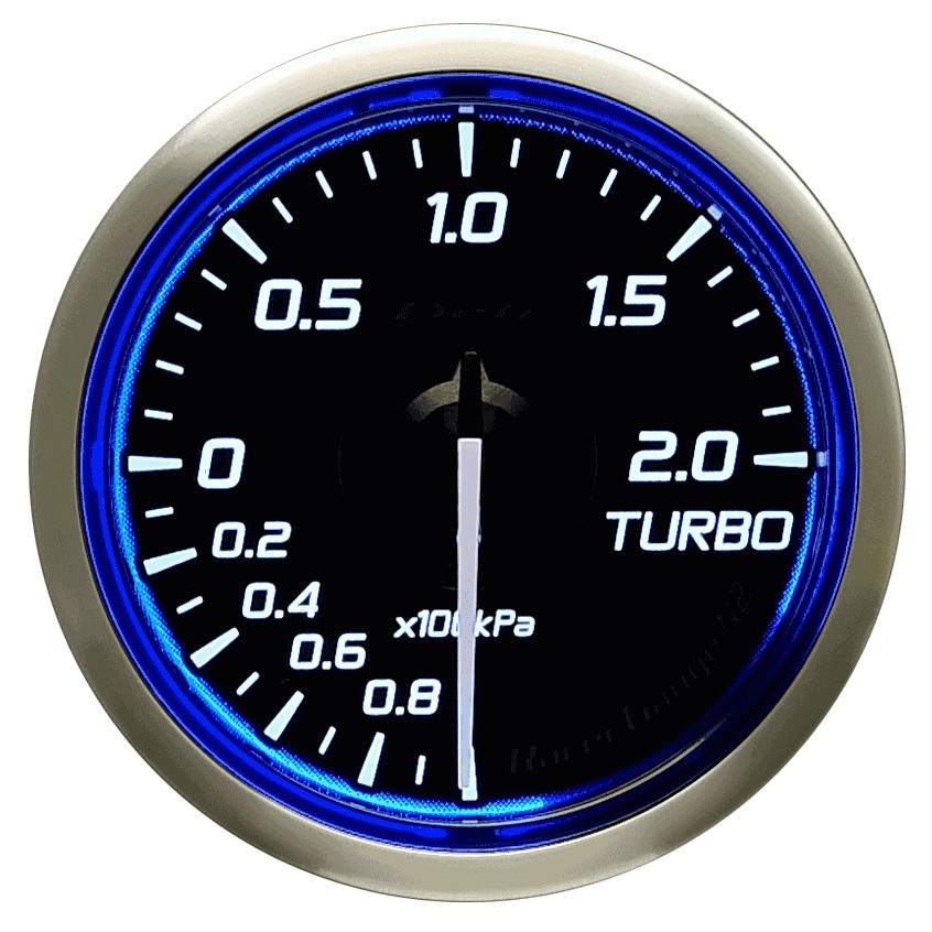 DEFI Racer Gauge N2 レーサーゲージエヌツー ターボ計/Max200kPa DF16001 - 写真 1