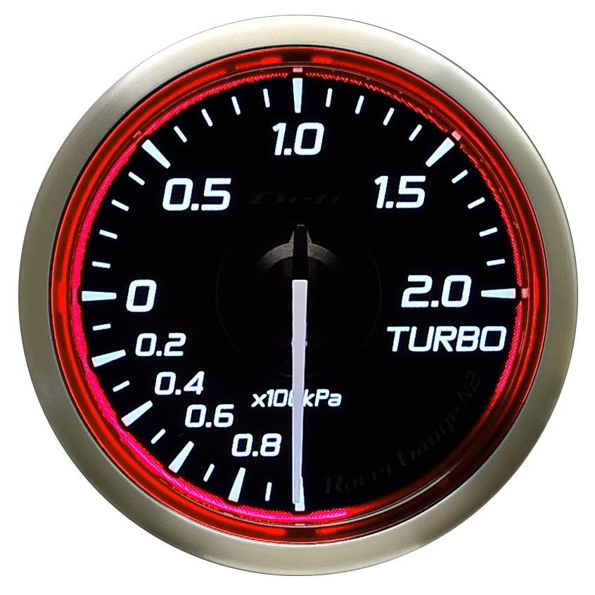 DEFI Racer Gauge N2 レーサーゲージエヌツー ターボ計/Max200kPa DF16001 - 写真 2