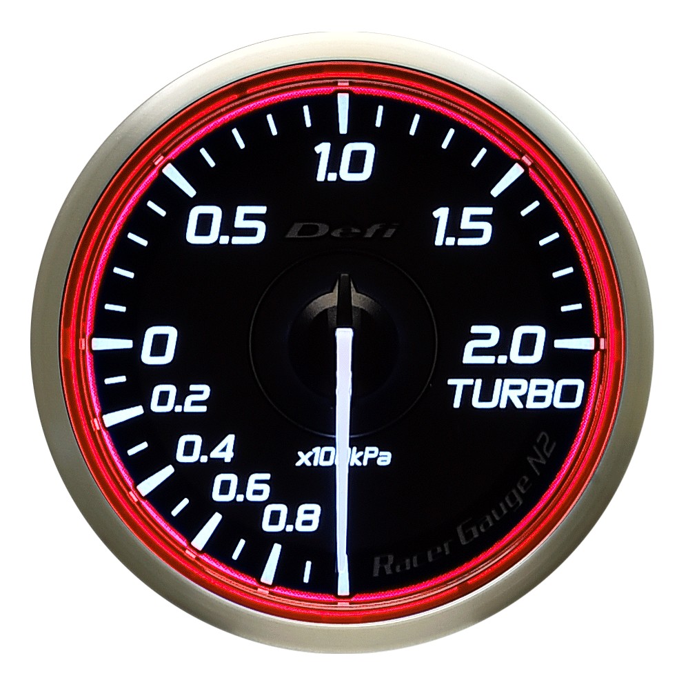 DEFI Racer Gauge N2 レーサーゲージエヌツー ターボ計/Max200kPa DF16601 - 写真 2