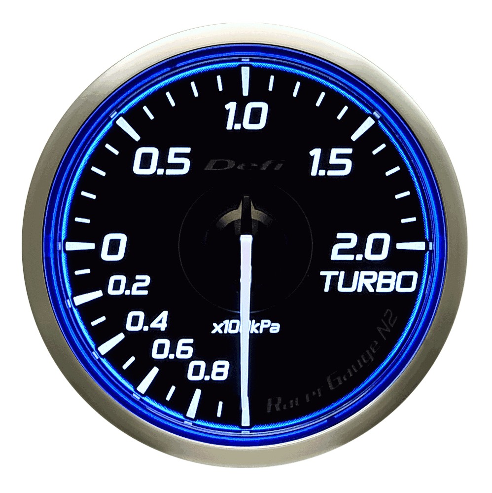 DEFI Racer Gauge N2 レーサーゲージエヌツー ターボ計/Max200kPa DF16603 - 写真 1