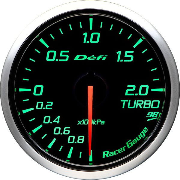 DEFI Racer Gauge Style98 Hommage レーサーゲージ スタイル キューハチ オマージュ ターボ計 DF16604 - 写真 2
