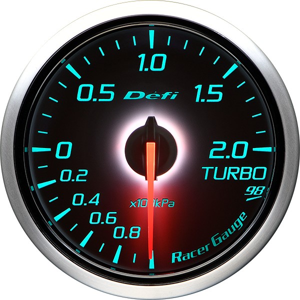 DEFI Racer Gauge Style98 Hommage レーサーゲージ スタイル キューハチ オマージュ ターボ計 DF16605 - 写真 2