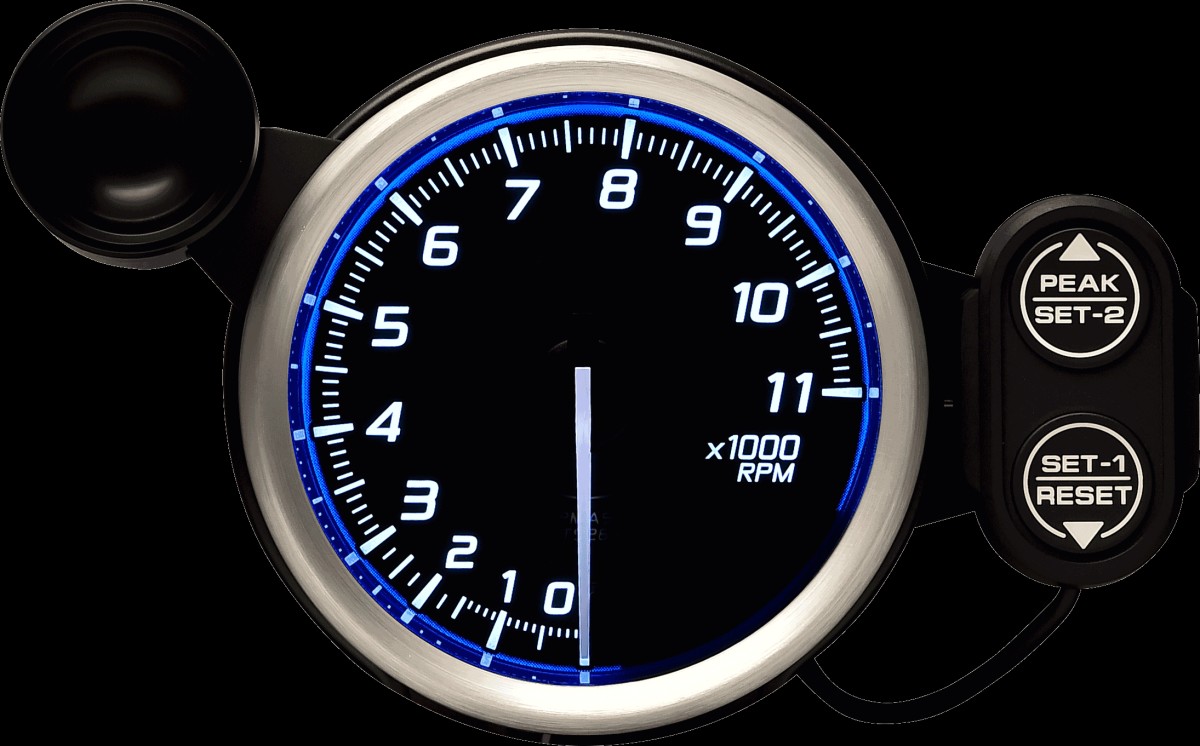 DEFI Racer Gauge N2 レーサーゲージエヌツー タコメーター/Max9000RPM DF17201 - 写真 3