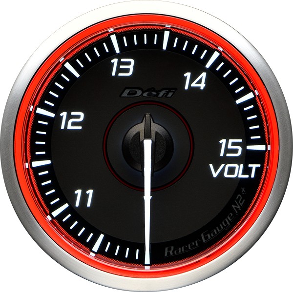 DEFI Racer Gauge N2 Plus レーサーゲージエヌツープラス 電圧計 DF19802 - 写真 2