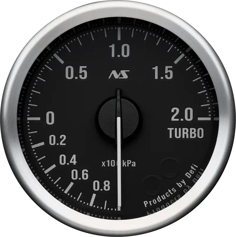 DEFI Defi-Link Meter ADVANCE RSⅡ アドバンスアールエスセカンド ターボ計 200kPaモデル（表示範囲：-100kPa～+200kPa） Φ52 80sグリーン DF20501 - 写真 1