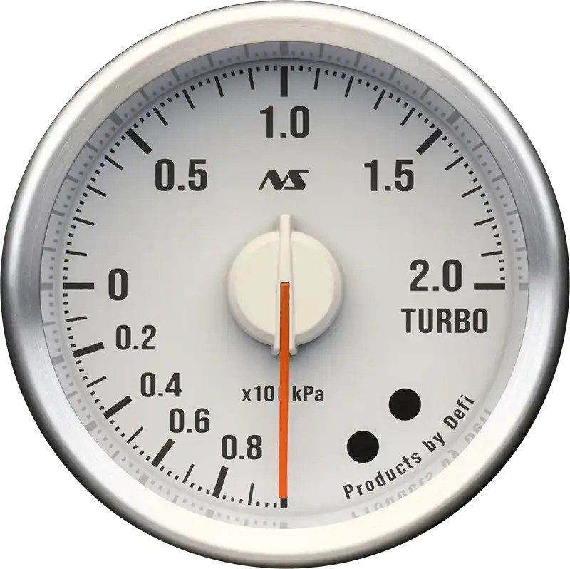 DEFI Defi-Link Meter ADVANCE RSⅡ アドバンスアールエスセカンド ターボ計 200kPaモデル（表示範囲：-100kPa～+200kPa） Φ52 90sレッド DF20504 - 写真 1