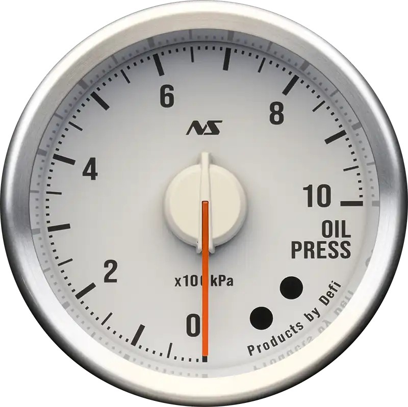 DEFI Defi-Link Meter ADVANCE RSⅡ アドバンスアールエスセカンド 油圧計 （表示範囲：0kPa～1000kPa） Φ52 90sレッド DF20704 - 写真 1