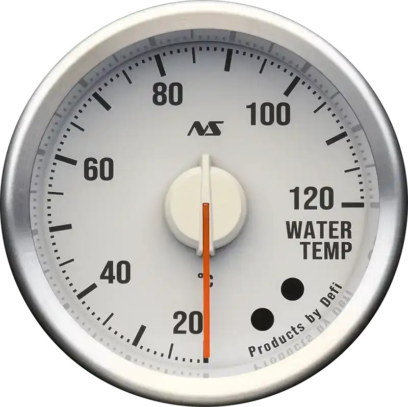 DEFI Defi-Link Meter ADVANCE RSⅡ アドバンスアールエスセカンド 水温計 （表示範囲：20℃～120℃） Φ52 90sレッド DF21004 - 写真 1