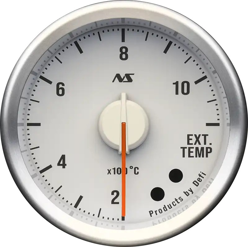 DEFI Defi-Link Meter ADVANCE RSⅡ アドバンスアールエスセカンド 排気温度計 （表示範囲：200℃～1100℃） Φ52 90sレッド DF21104 - 写真 1