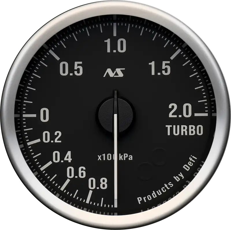 DEFI Defi-Link Meter ADVANCE RSⅡ アドバンスアールエスセカンド ターボ計 200kPaモデル（表示範囲：-100kPa～+200kPa） Φ60 70sホワイト DF21202 - 写真 1