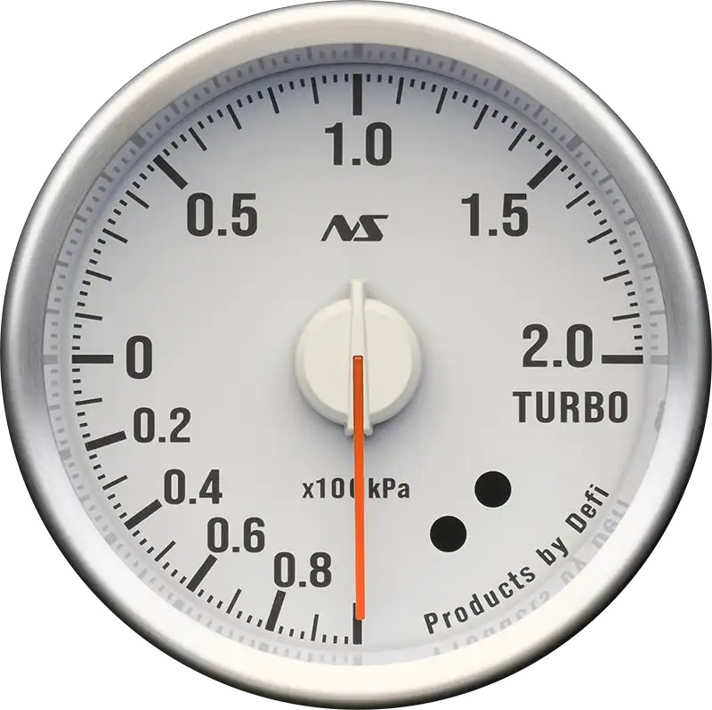 DEFI Defi-Link Meter ADVANCE RSⅡ アドバンスアールエスセカンド ターボ計 200kPaモデル（表示範囲：-100kPa～+200kPa） Φ60 80sグリーン DF21203 - 写真 1