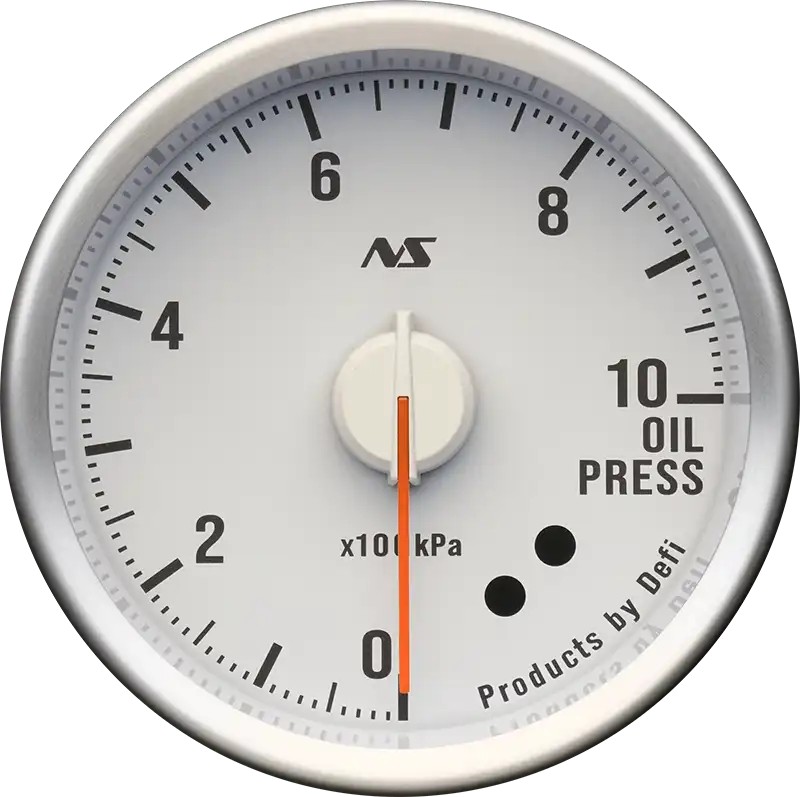 DEFI Defi-Link Meter ADVANCE RSⅡ アドバンスアールエスセカンド 油圧計 （表示範囲：0kPa～1000kPa） Φ60 90sレッド DF21404 - 写真 1