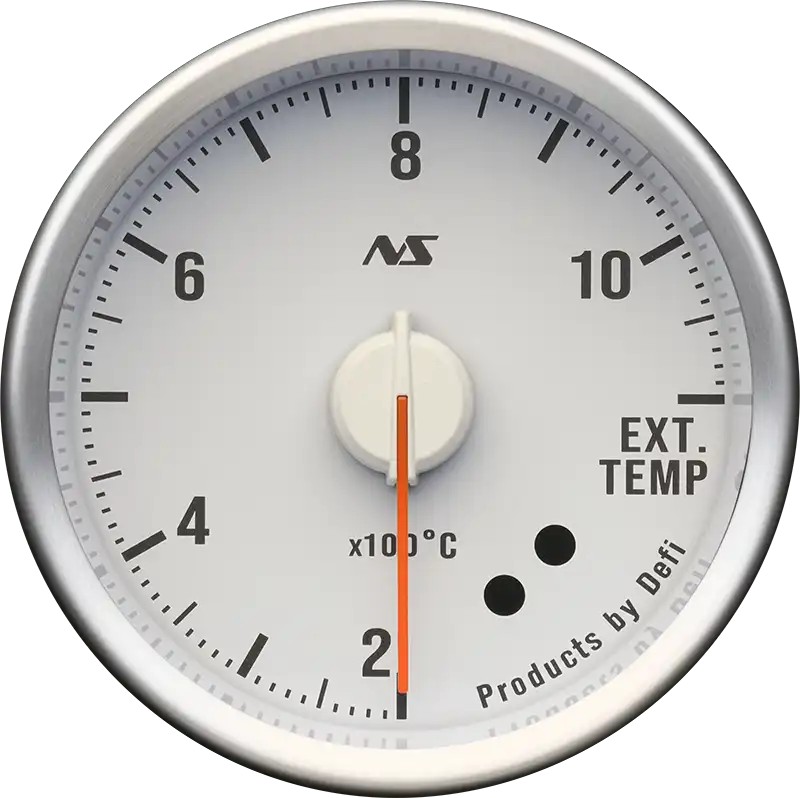 DEFI Defi-Link Meter ADVANCE RSⅡ アドバンスアールエスセカンド 排気温度計 （表示範囲：200℃～1100℃） Φ60 80sグリーン DF21803 - 写真 1