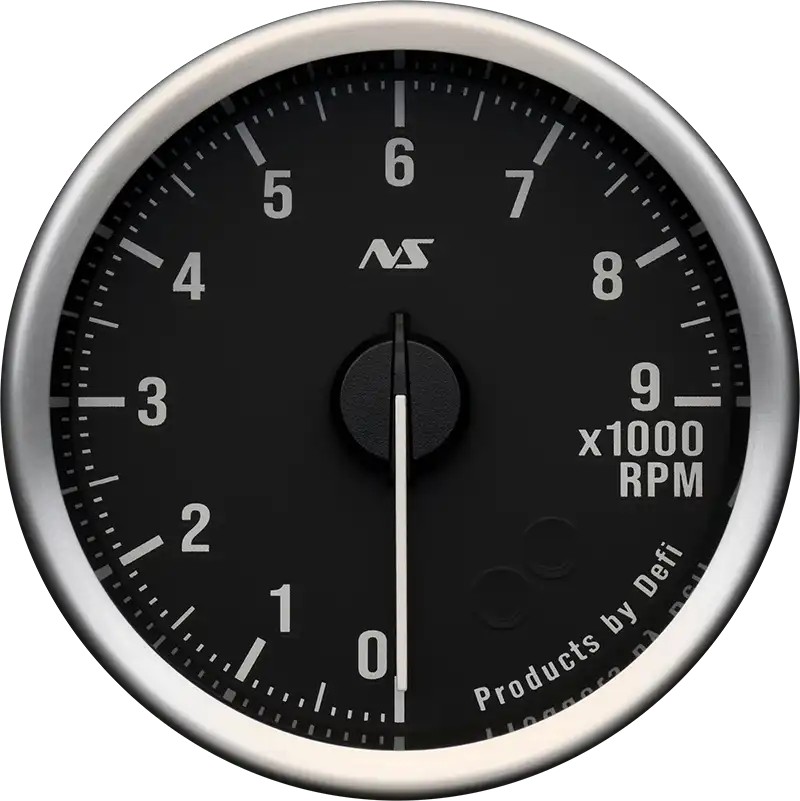 DEFI Defi-Link Meter ADVANCE RSⅡ アドバンスアールエスセカンド タコメーター （表示範囲：0RPM～9000RPM） Φ60 70sホワイト DF21902 - 写真 1