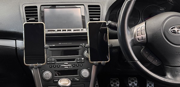 K2GEAR Soporte para smartphone tipo i para Legacy BP#BL#, lado izquierdo para Subaru Legacy BL5 — Foto 3