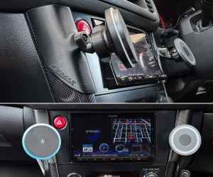 K2GEAR Soporte para smartphone tipo i para Legacy BP#BL#, lado izquierdo para Subaru Legacy BL5 — Foto 9