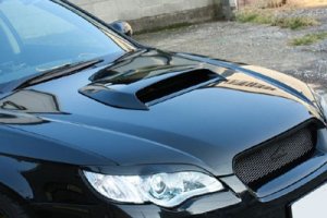 K2GEAR Legacy BR/BM / BP/BL Type II Hood Air Scoop — Vero Carbon for Subaru Legacy BL5 — 2