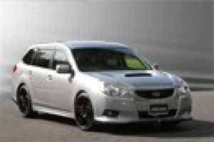 K2GEAR Legacy BR# Rear Lower Spoiler Three-Piece Set — Carbon for Subaru Legacy BR