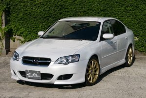 K2GEAR Five-Piece Body Kit — Front Bumper, Fog Attachments, Grille, Side Skirts and Rear Bumper for Subaru Legacy BL5