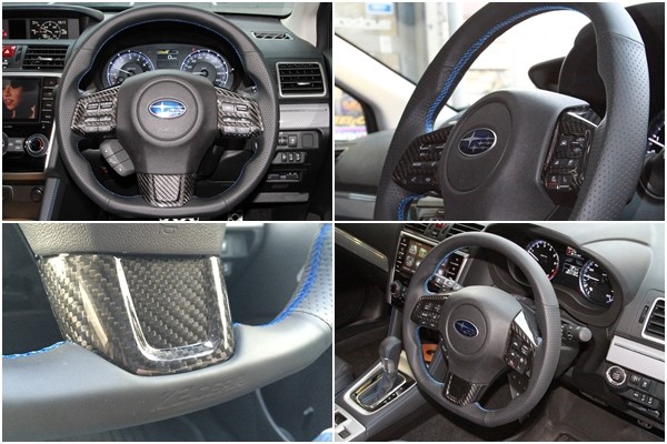 K2GEAR REIZ Sports Steering 360G イタリアンレザー（Subaru Forester SJ5用） — 写真 8
