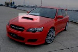 K2GEAR Hood Air Scoop — Vero Carbon for Subaru Legacy BP