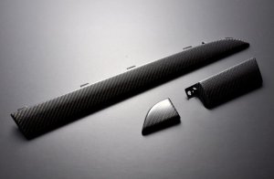 LIBERAL Front Decorative Trim Panel — Colored carbon for Subaru Legacy BR
