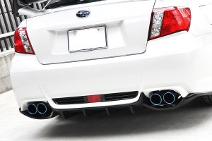 LIBERAL Rear Bumper Ducts — Carbon (clear-coated) for Subaru Impreza WRX STI GV — 2