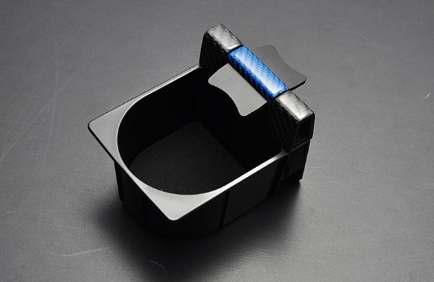 LIBERAL Portavasos de fibra de carbono — Todos los tipos de color, fabricado a medida para Subaru Levorg VM4 — Foto 3