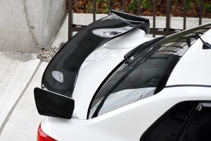 LIBERAL LOW-MOUNT 3D Wing — Carbon (clear-coated) for Subaru Impreza WRX STI GV