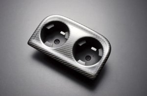 LIBERAL Rear Cup Holder — Colored carbon for Subaru Legacy BR